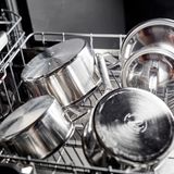 Demeyere Atlantis Kookpan - Hoog - Ã˜ 24 cm - 8 l - RVS - Zilver