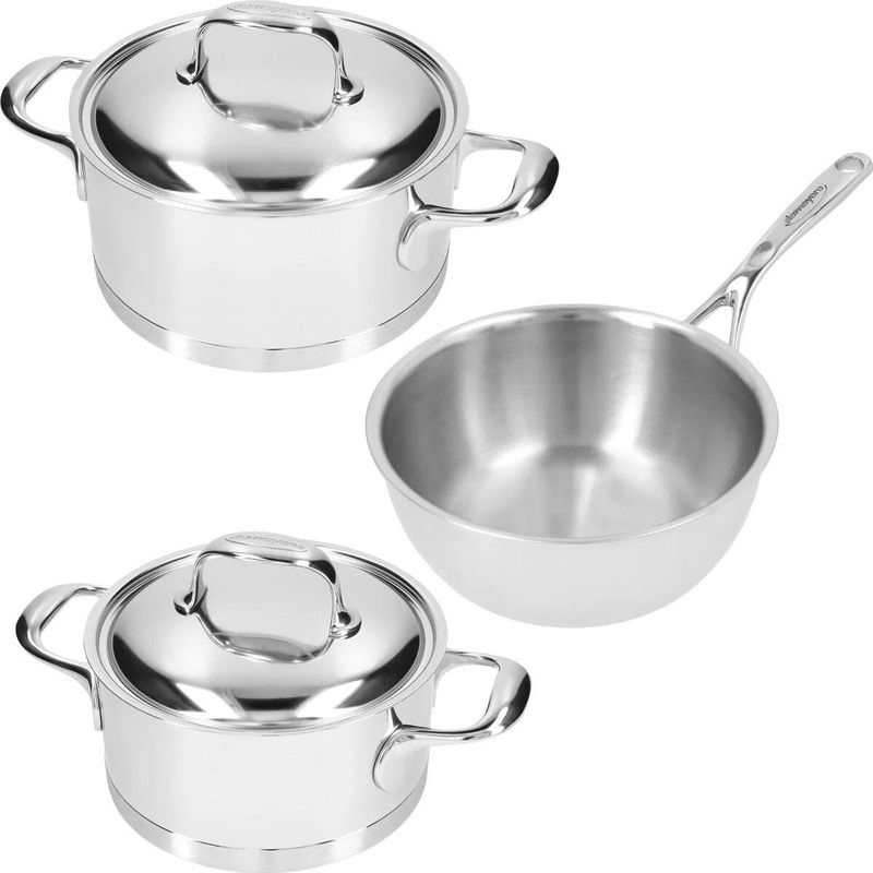 Demeyere - Atlantis 7 - Pannenset 3-delig - Roestvrijstaal