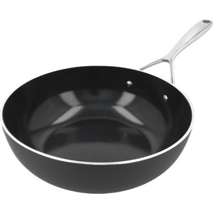 Demeyere Alu Plus 3 wok vlakke bodem Ceraforce 28 cm