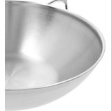 Demeyere - Specialties 5 - Wokpan - Ø30 - Roestvrijstaal - Vlakke Bodem