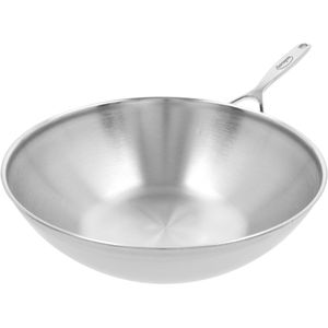 Demeyere - Specialties 5 - Wokpan - Ø30 - Roestvrijstaal - Vlakke Bodem