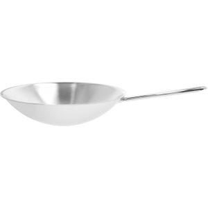 Demeyere Apollo 7 Wok runder Boden 36 cm, 18/10 Edelstahl
