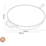 Demeyere Apollo 7 - Wok - 36 cm - Roestvrij Staal - Vlakke Bodem