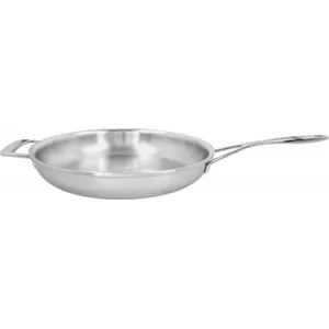 WECOOK! Ecostone Cazuela Alta Inducción con Tapa de Cristal 16cm, Antiadherente XTRA DUPON Ecológico sin PFOA, Aluminio Fundido, 5mm Espesor, 9cm Alto, Asas de Silicona, Vitrocerámica, Gas Negro