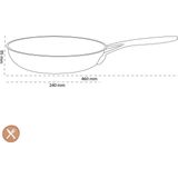 Demeyere Industry 5 Koekenpan 24 RVS Dichte Rand