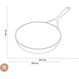 Demeyere Alu Industry 3 Koekenpannenset - Inductie - 24 cm + 28 cm - Ceraforce Antikleeflaag - PTFE-vrij