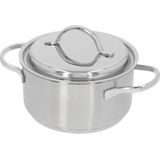 Demeyere Resto 3 RVS Kookpan – Kookpan inductie – 16 cm – 1,5L Inhoud - Deksel Inbegrepen