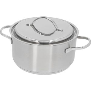 Demeyere Resto 3 RVS Kookpan – Kookpan inductie – 20 cm ��– 3L Inhoud - Deksel Inbegrepen