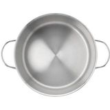 Demeyere - Resto 3 - Kookpan - RVS - 24 cm - 6L Inhoud - Deksel Inbegrepen