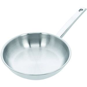 Demeyere bakpan Classico 3 - Bakpan uit roestvrij staal, geschikt voor elke warmtebron, incl inductie en oven, duurzame pan met snelle warmtegeleiding, 10 jaar kwaliteitsgarantie - Ø 24 cm