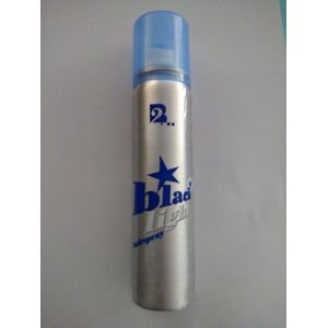 2B-Black light Hairspray 75ml - doos van 12 stuks