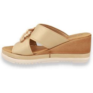 Mode-Mania Dames Slipper Goud GOUD