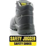 Safety Jogger - Bestboy - Werkschoen - Zwart - Waterafstotend Leer
