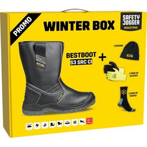 Safety Jogger - Bestboot S3 - Werklaars - Zwart - Barton Action-leer