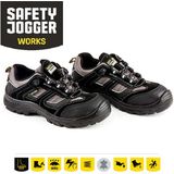 Safety Jogger - Jumper - Werkschoenen - Zwart - Leder - Antistatisch