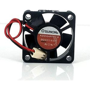KD0504PFB2-8 DC5V 0.6W 4CM 4010 2-wire double ball cooling fan
