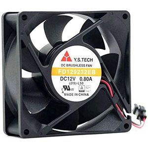 Original 9232 DC12V 0.8A 9CM FD129232EB large air volume 2line cooling fan