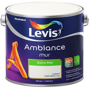 Levis Ambiance Muurverf - Extra Mat - Leliewit - 2.5L