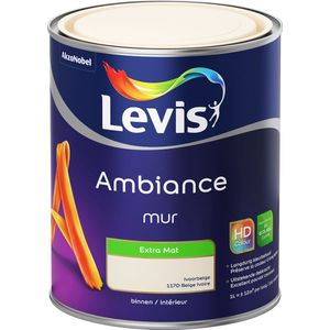 Levis - Ambiance Mur Extra Mat - Ivoorbeige - Muurverf - 1 L