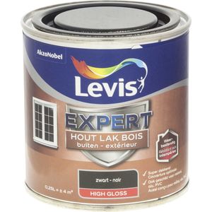 Levis Expert Lak Buiten - High Gloss - Zwart - 0.25L