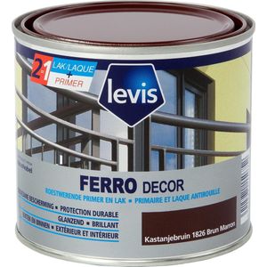 Levis Expert - Ferro Decor - Hoogglans - Kastanjebruin - 0.5L