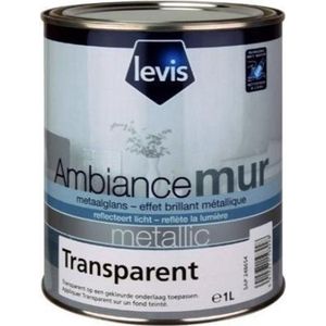 Levis Ambiance mur-metaalglans-reflecteer licht-kleur""transparant""-(op een gekleurde onderlaag toepassen)-1l