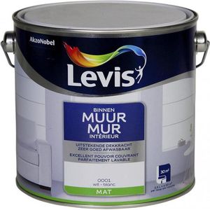 Levis Binnen Muurverf | WIT Mat 5L