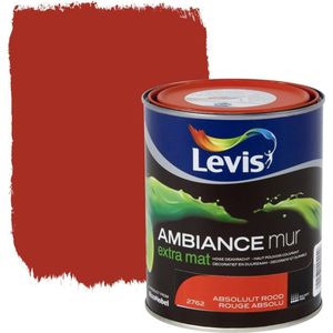 Levis Ambiance Mur Extra Mat Absoluut Rood 1L