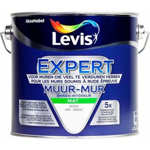 Levis Expert Muur Binnen - Wit - 2,5 L
