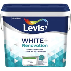 Levis Muurverf - White+ - Mat - Renovation White - 5L