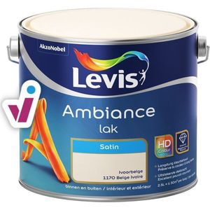 Levis - Ambiance Lak Satin - Ivoorbeige - 2,5 L