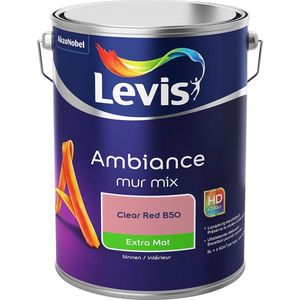 Levis Ambiance Muurverf - Extra Mat - Clear Red B50 - 5L