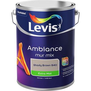Levis Ambiance Muurverf - Extra Mat - Shady Brown B40 - 5L