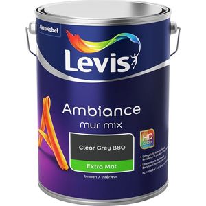 Levis Ambiance Muurverf - Extra Mat - Clear Grey B80 - 5L