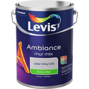 Levis Ambiance Muurverf - Extra Mat - Clear Grey C30 - 5L
