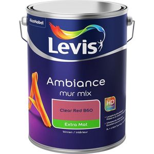 Levis Ambiance Muurverf - Extra Mat - Clear Red B60 - 5L