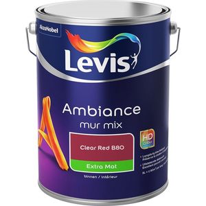 Levis Ambiance Muurverf - Extra Mat - Clear Red B80 - 5L