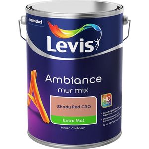 Levis Ambiance Muurverf - Extra Mat - Shady Red C30 - 5L