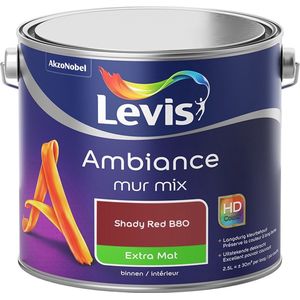 Levis Ambiance Muurverf - Extra Mat - Clear Red B80 - 2.5L
