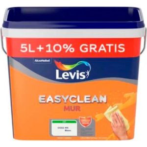 Levis Easyclean Muurverf - Mat - Wit - 5+0.5L