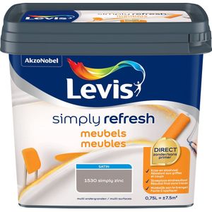 Levis Simply Refresh Meubels - Satin - Simply Zinc - 0.75L