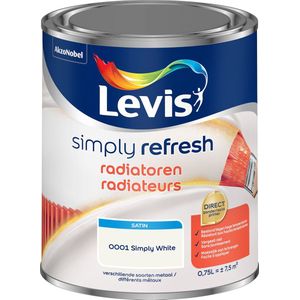Levis - Simply Refresh Radiatoren Satin - Wit - 0,75 L
