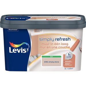 Levis Simply Refresh Muur In Een Laag - Simply Stone - 2361 - 2 L