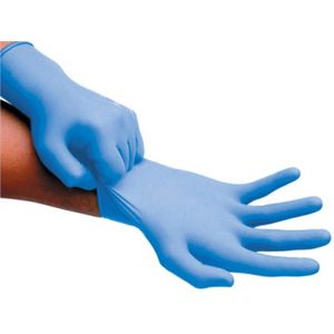 100 stuks Hyapro Extra large Latex wegwerp handschoenen gepoederd Blauw