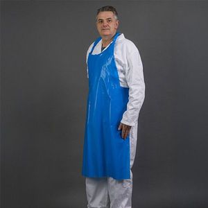 HY@PRO - PE-schort - Blauw - Gewafeld - 100 stuks - 80 x 125 cm - 20µ