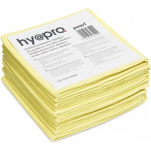 Microvezeldoekjes 40x40cm geel - 80 stuks (8x10 stuks) - 350 grams
