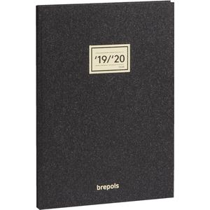 Brepols Saturnus Essenz Agenda A5 7 dagen per 2 pagina's 16 Maanden Antraciet