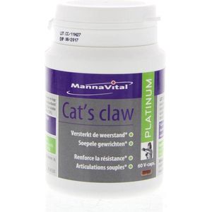 Mannavital Cats claw platinum 60 capsules