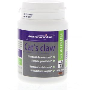 Mannavital Cats claw platinum 60 capsules