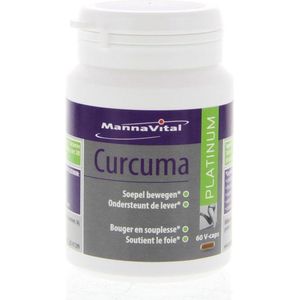 Mannavital Curcuma platinum 60 Vegetarische capsules